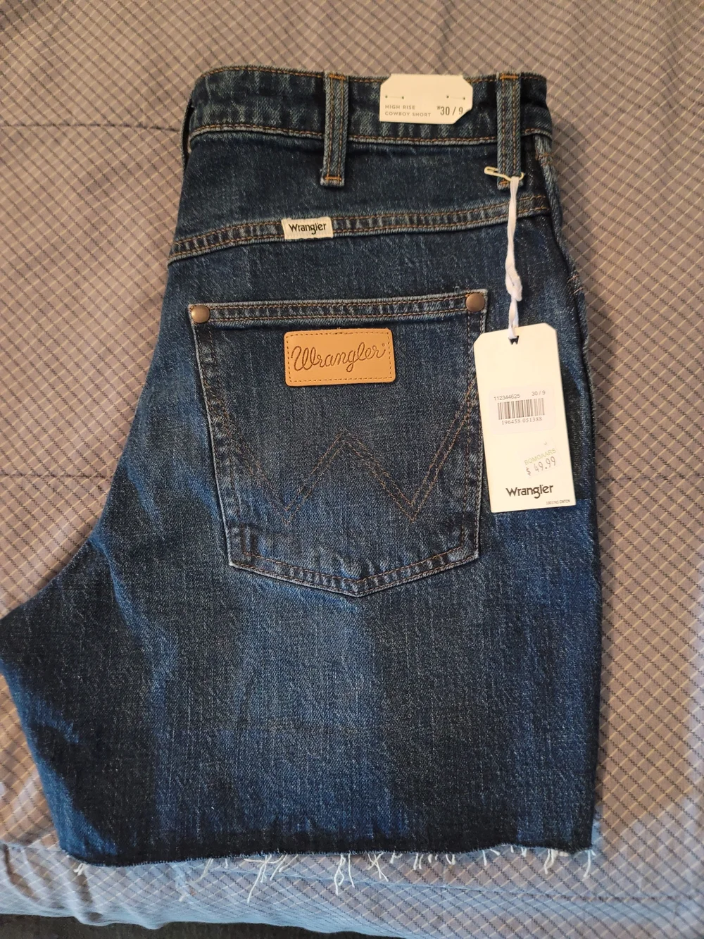 Wrangler Women’s Dark Blue Denim Jeans Shorts